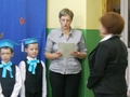W imieniu rodziców przemawiała pani A. Matiaszewska. Zwracamy się z serdeczną prośbą o pasowanie naszych dzieci na uczniów tej szkoły.