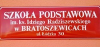 Herb - Szkoła Podstawowa im. ks. Idziego Radziszewskiego w Bratoszewicach