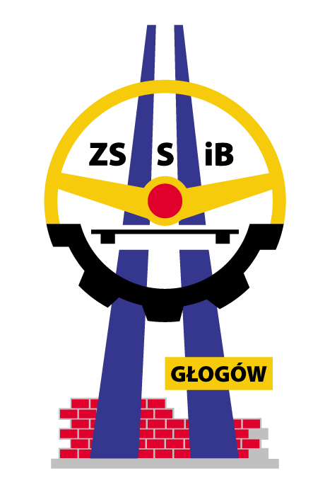 Herb - Zespół Szkół Samochodowych i Budowlanych im Leonarda da Vinci w Głogowie