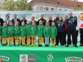 Podczas wręczenia pucharu i medali