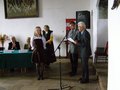 Wręczenie dyplomu za zajęcie I miejsca Ewelinie Romianowskiej
