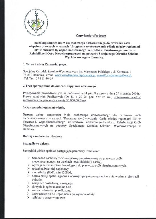 Zapytanie ofertowe str1