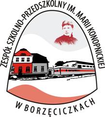 Herb - Zespół Szkolno - Przedszkolny im. Marii Konopnickiej w Borzęciczkach