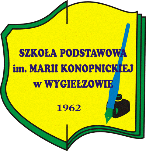 Herb - Szkoła Podstawowa im. Marii Konopnickiej w Wygiełzowie