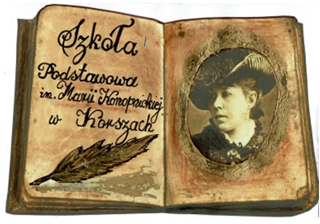 Herb - Szkoła Podstawowa im. Marii Konopnickiej w Korszach