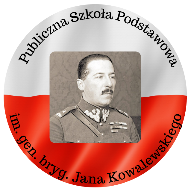Herb - Publiczna Szkoła Podstawowa im. gen. bryg. Jana Kowalewskiego w Bikówku