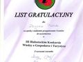 List Gratulacyjny